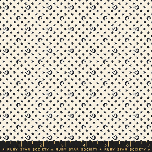 Ooh Lucky Lucky Moons and Stars in Natural RS4118 11 - Ruby Star Society Sold by the Half Yard
